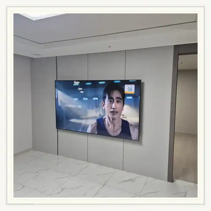 우미린더시그니처 무타공 벽걸이TV 설치 상담용 브라켓 참고 사진