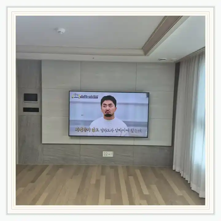 인천검단AA13블록 무타공 벽걸이TV 설치 상담용 브라켓 참고 사진