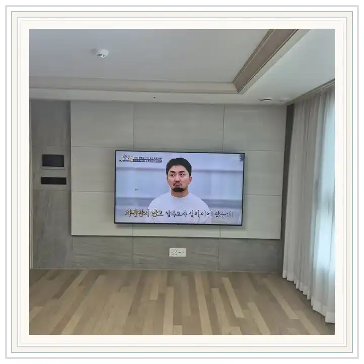 e편한세상부평그랑힐스 무타공 벽걸이TV 설치 상담용 브라켓 참고 사진