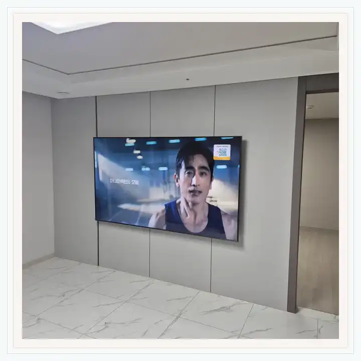 동인천역파크푸르지오 무타공 벽걸이TV 설치 상담용 브라켓 참고 사진