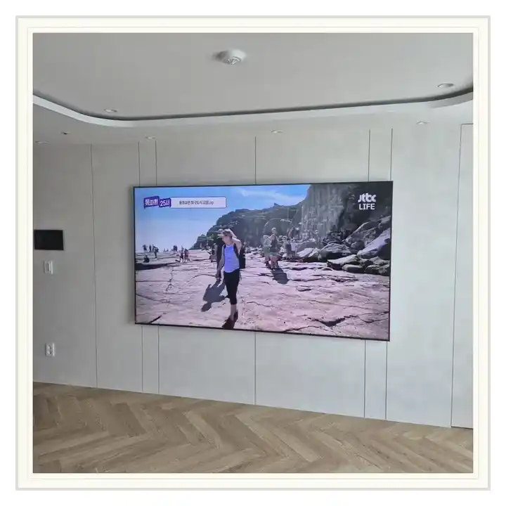 송도더샵그린스퀘어 무타공 벽걸이TV 설치 상담용 브라켓 참고 사진