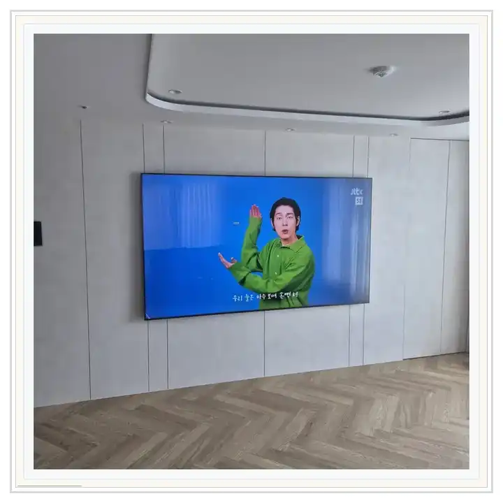 원주기업도시라온프라이빗 무타공 벽걸이TV 설치 상담용 브라켓 참고 사진