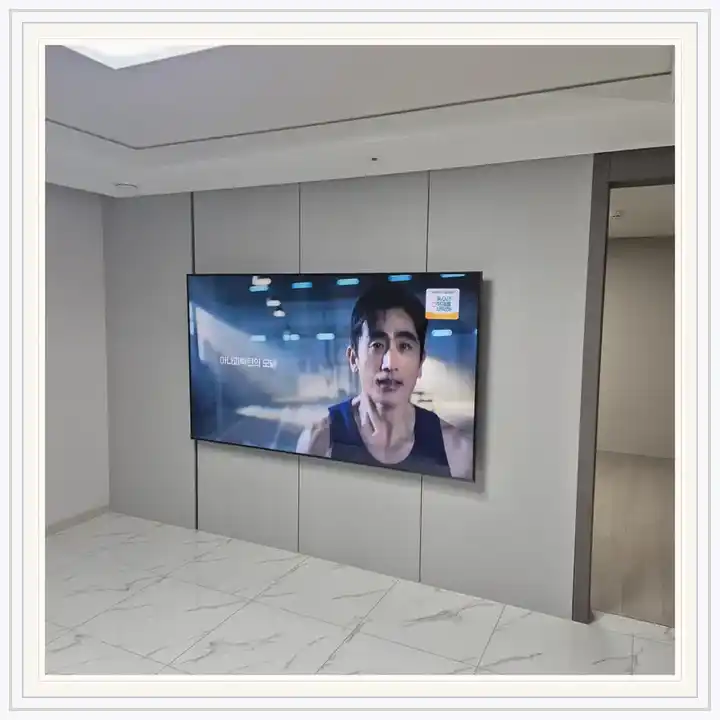 강릉롯데캐슬시그니처 무타공 벽걸이TV 설치 상담용 브라켓 참고 사진